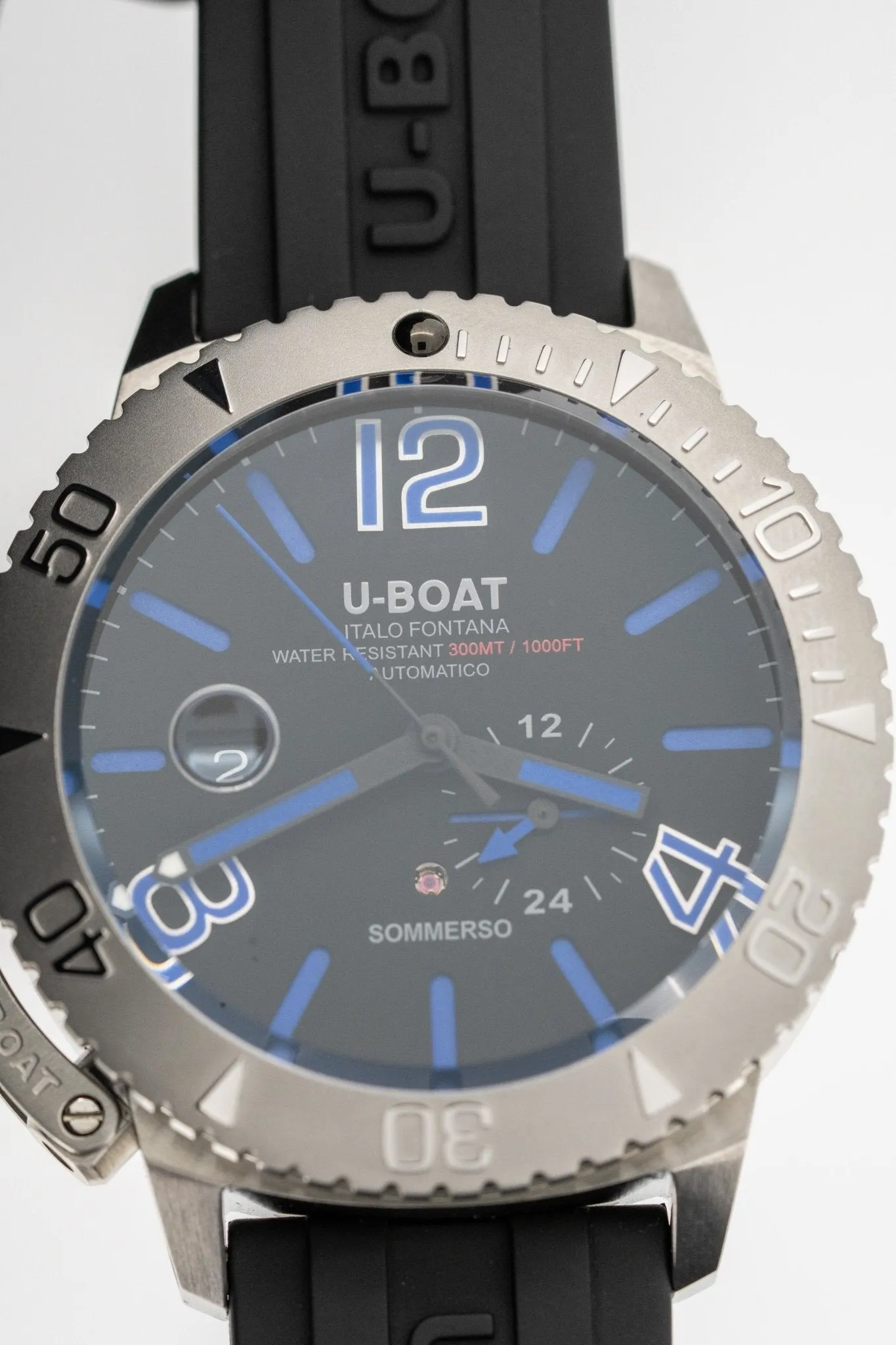 U-Boat Watch Automatic Watch Sommerso Diver Blue 9014