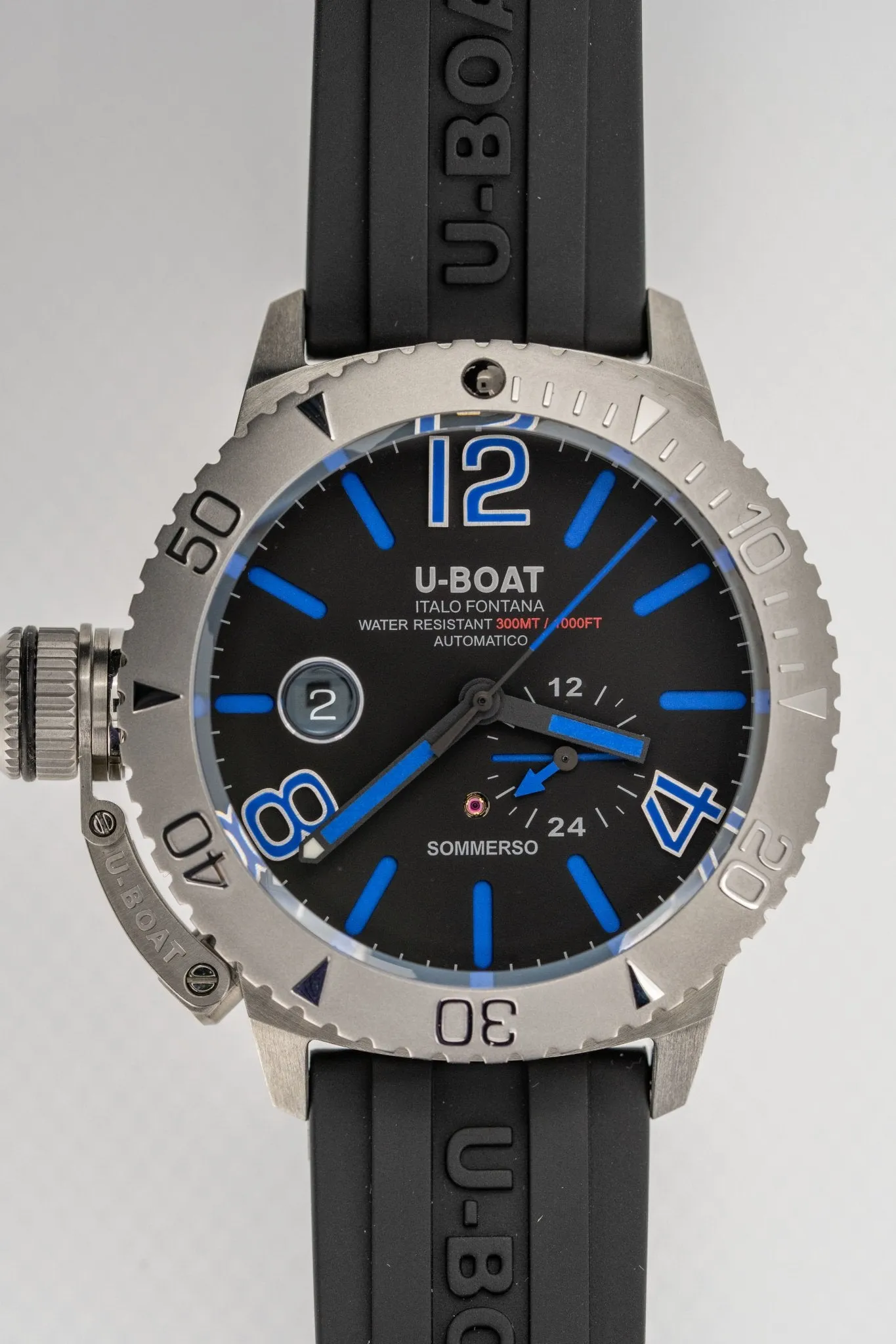 U-Boat Watch Automatic Watch Sommerso Diver Blue 9014