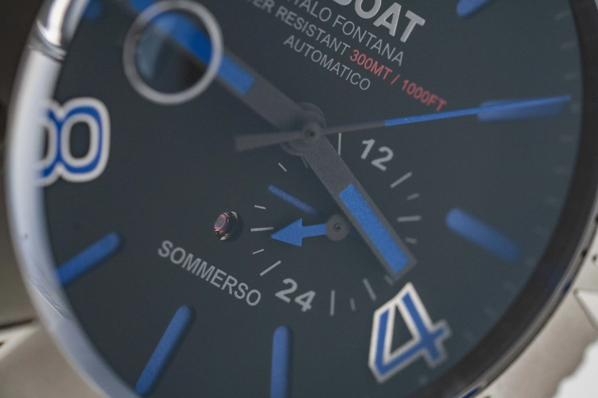 U-Boat Watch Automatic Watch Sommerso Diver Blue 9014