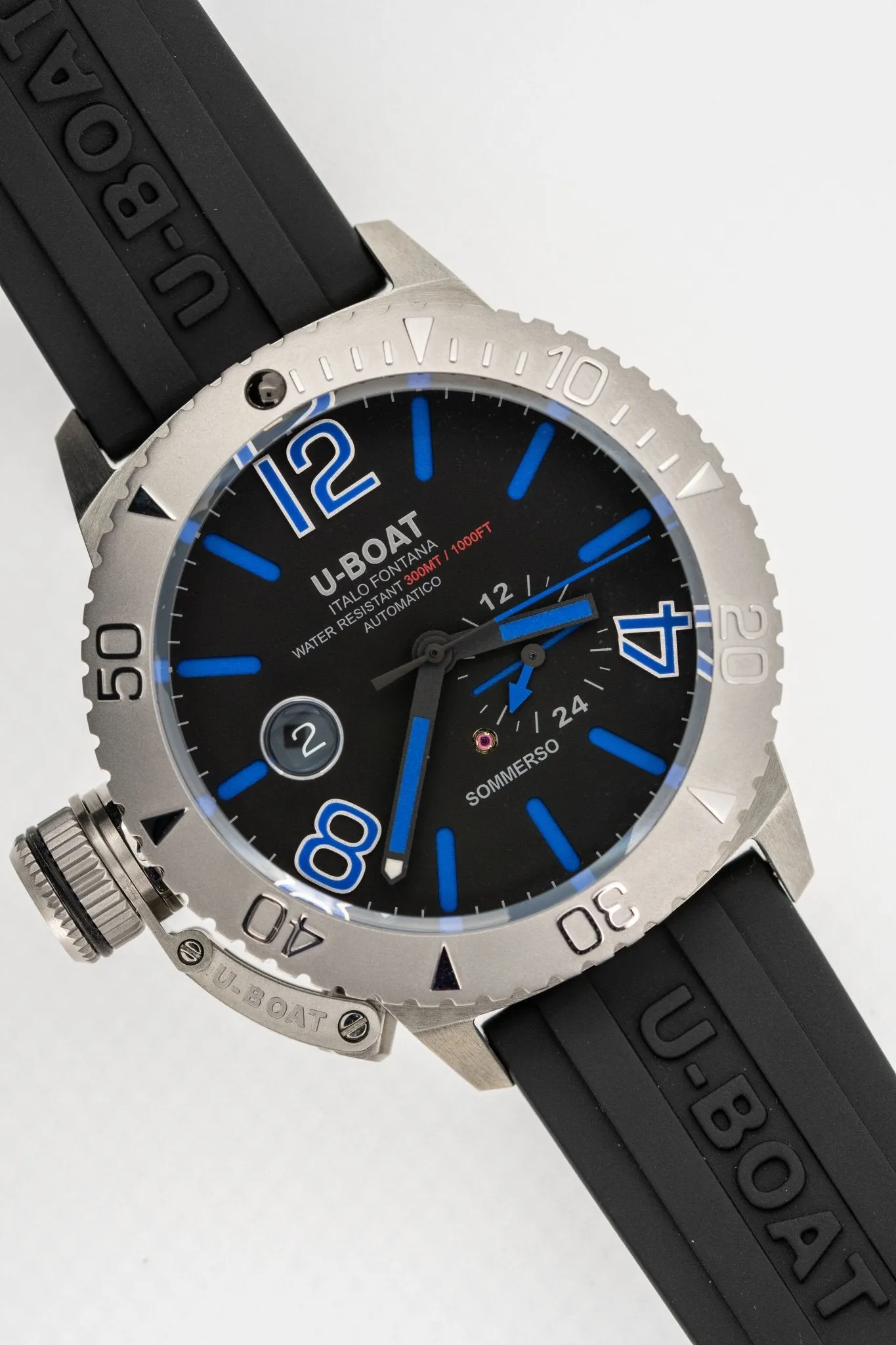 U-Boat Watch Automatic Watch Sommerso Diver Blue 9014