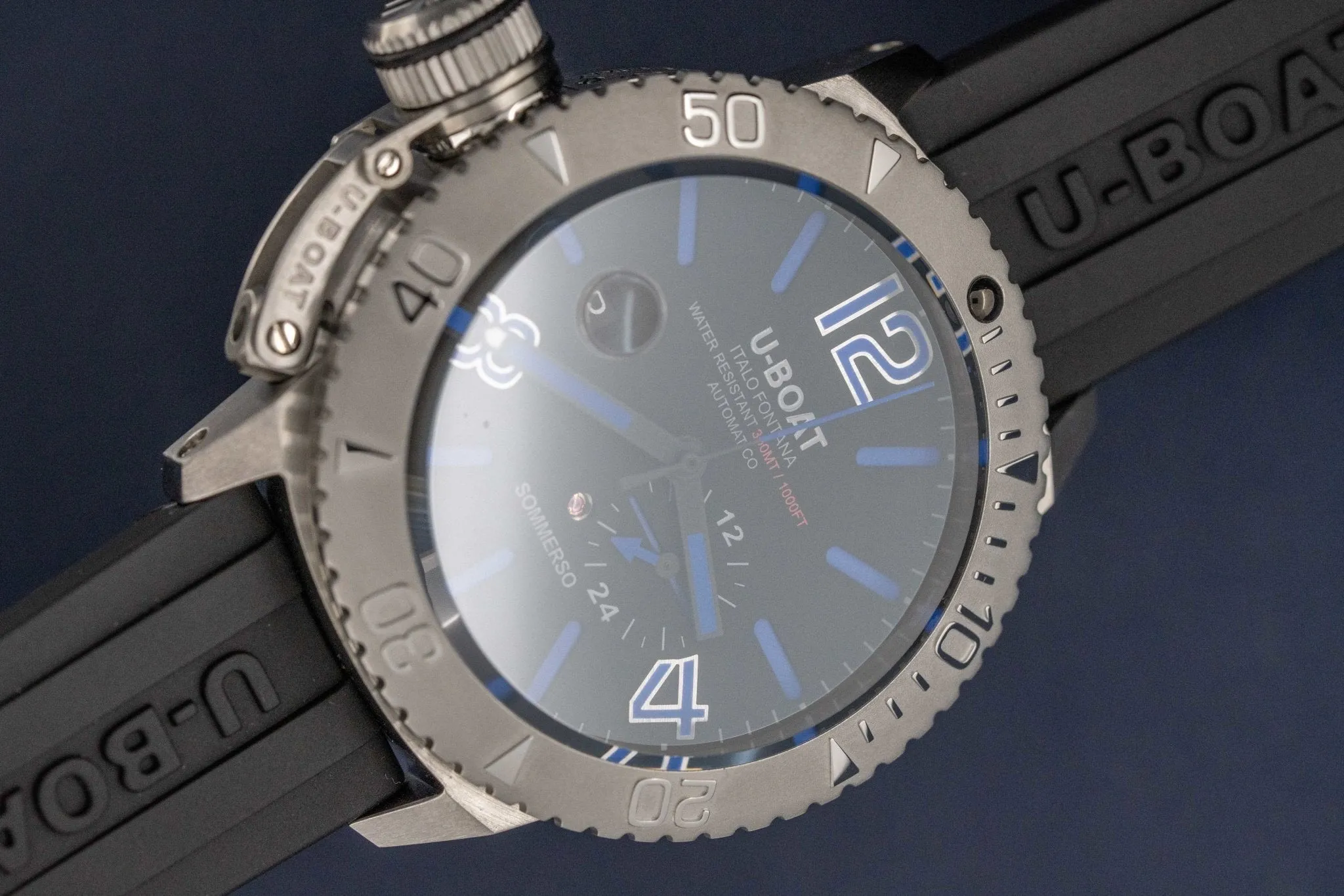 U-Boat Watch Automatic Watch Sommerso Diver Blue 9014