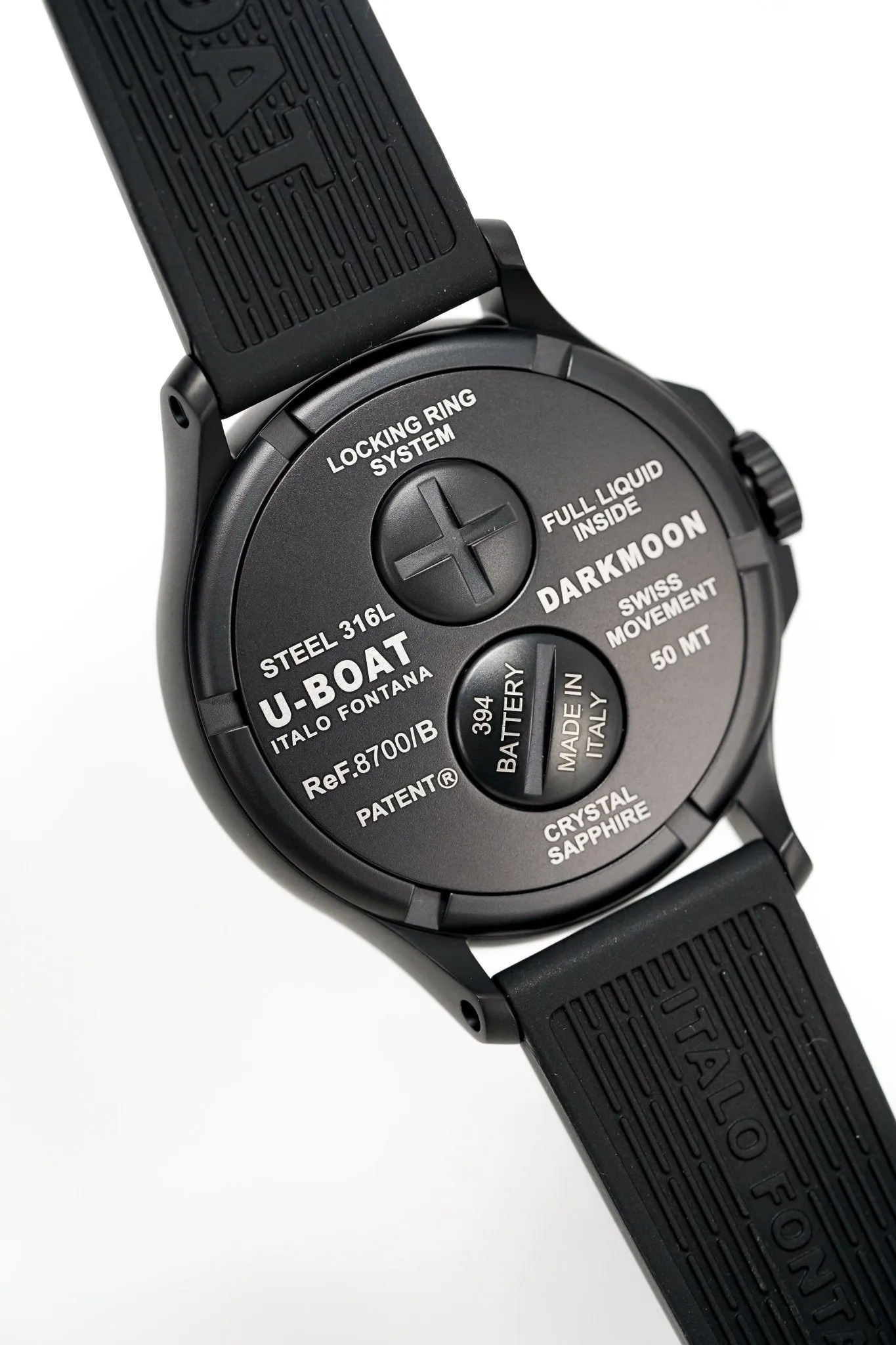 U-Boat Watch Darkmoon 44 Blue Soleil IP Black 8700/C