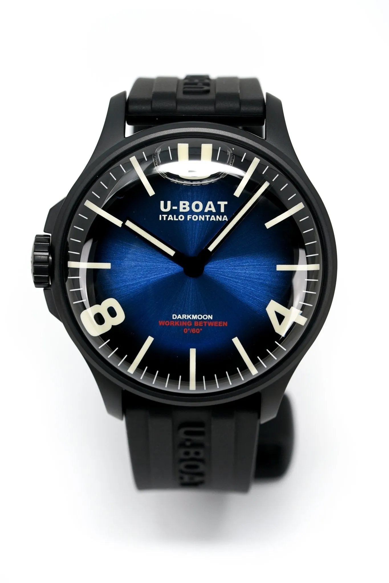 U-Boat Watch Darkmoon 44 Blue Soleil IP Black 8700/C