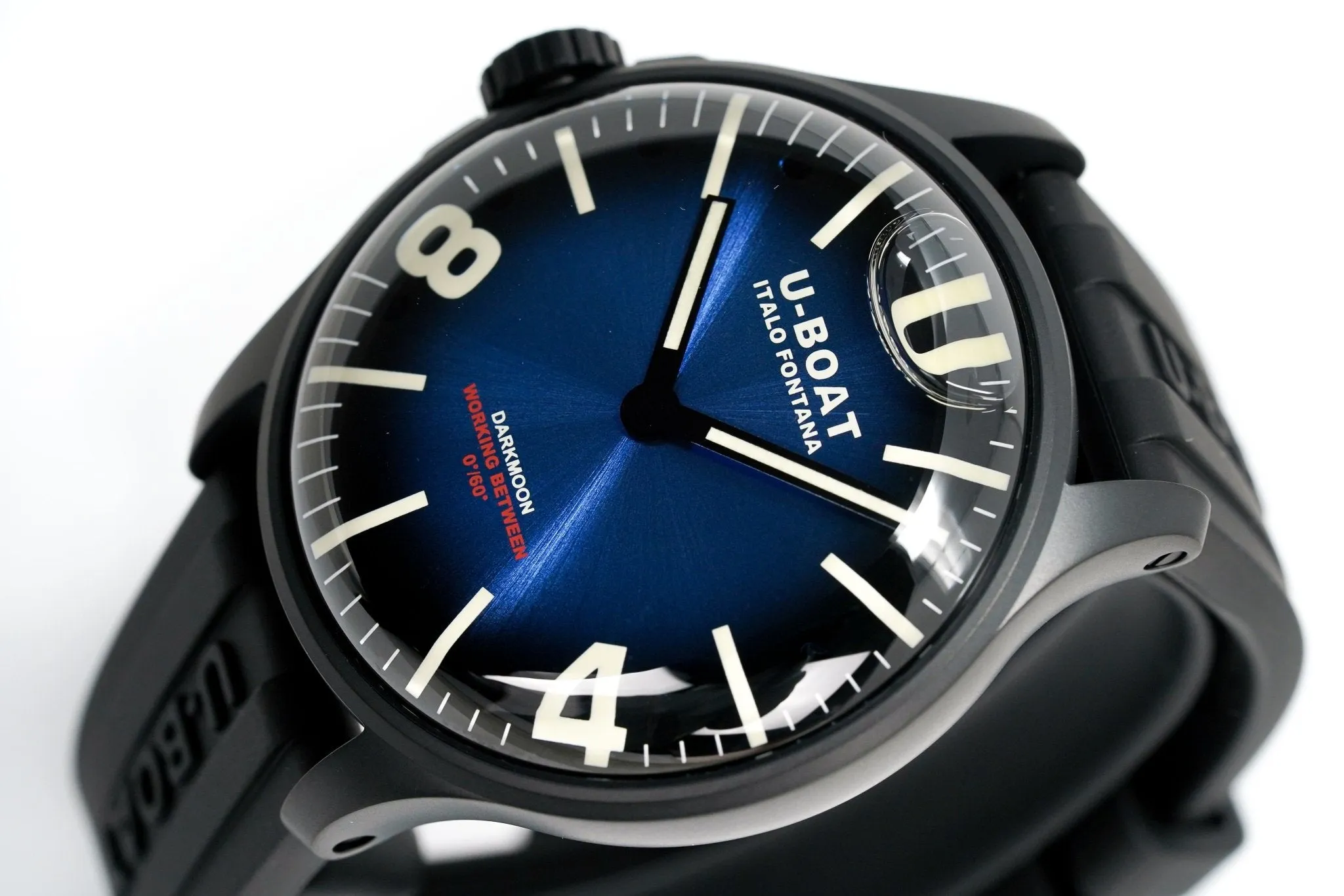 U-Boat Watch Darkmoon 44 Blue Soleil IP Black 8700/C