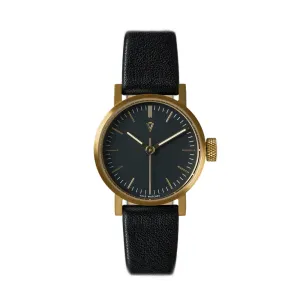 V03P Petite Watch: Black   Gold