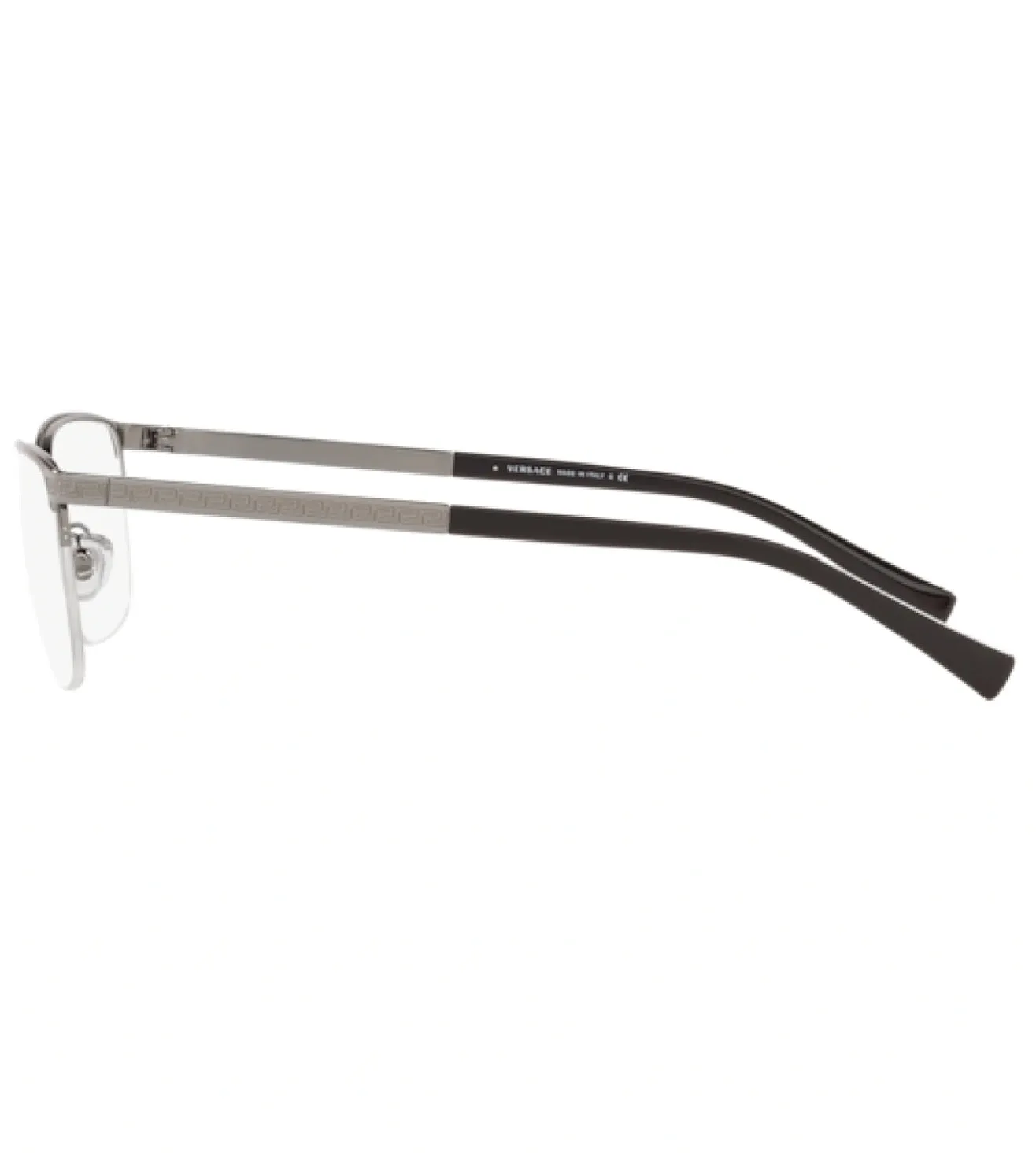 Versace Men's Gunmetal Rectangular Optical Frame