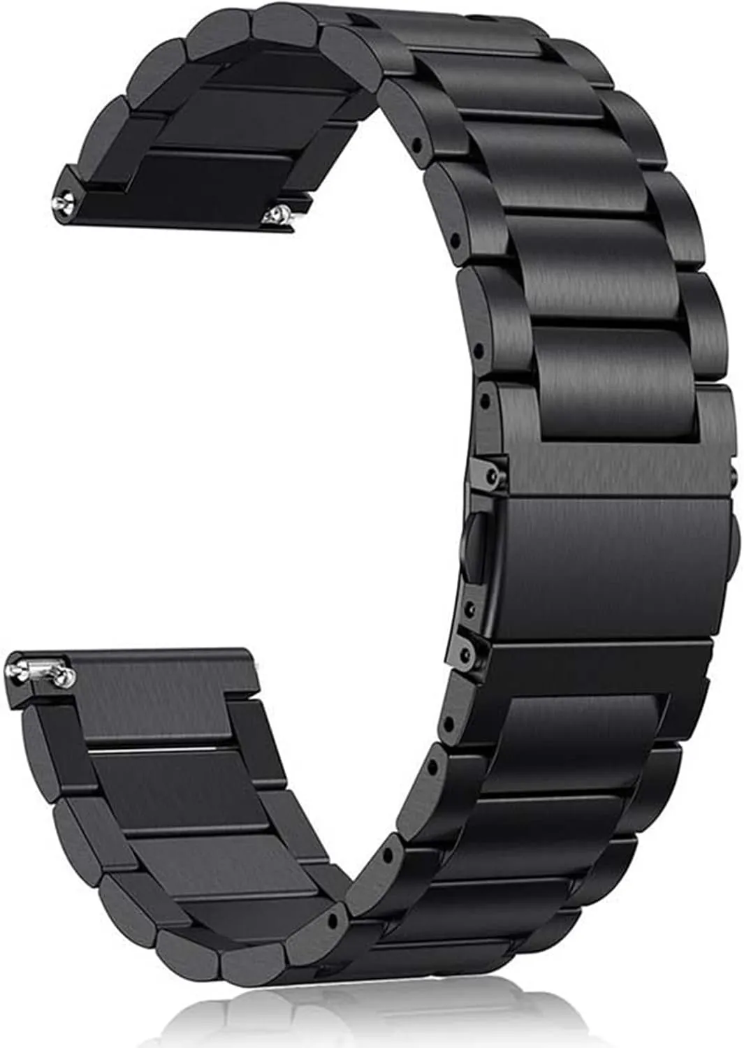 Vetoo Quick Release Watch band, Stainless Steel Watch strap for Men Women- Choose Color, Length & Width,16mm 18mm 20mm Metal Watch Strap, 22mm, black
