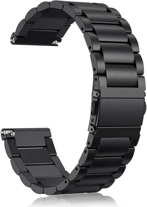 Vetoo Quick Release Watch band, Stainless Steel Watch strap for Men Women- Choose Color, Length & Width,16mm 18mm 20mm Metal Watch Strap, 22mm, black