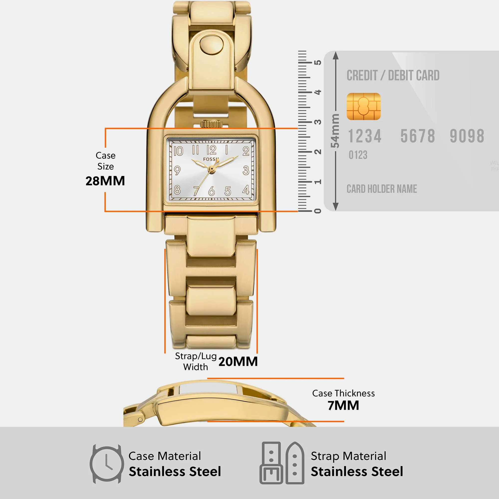Women Silver Analog Stainless Steel Watch ES5327