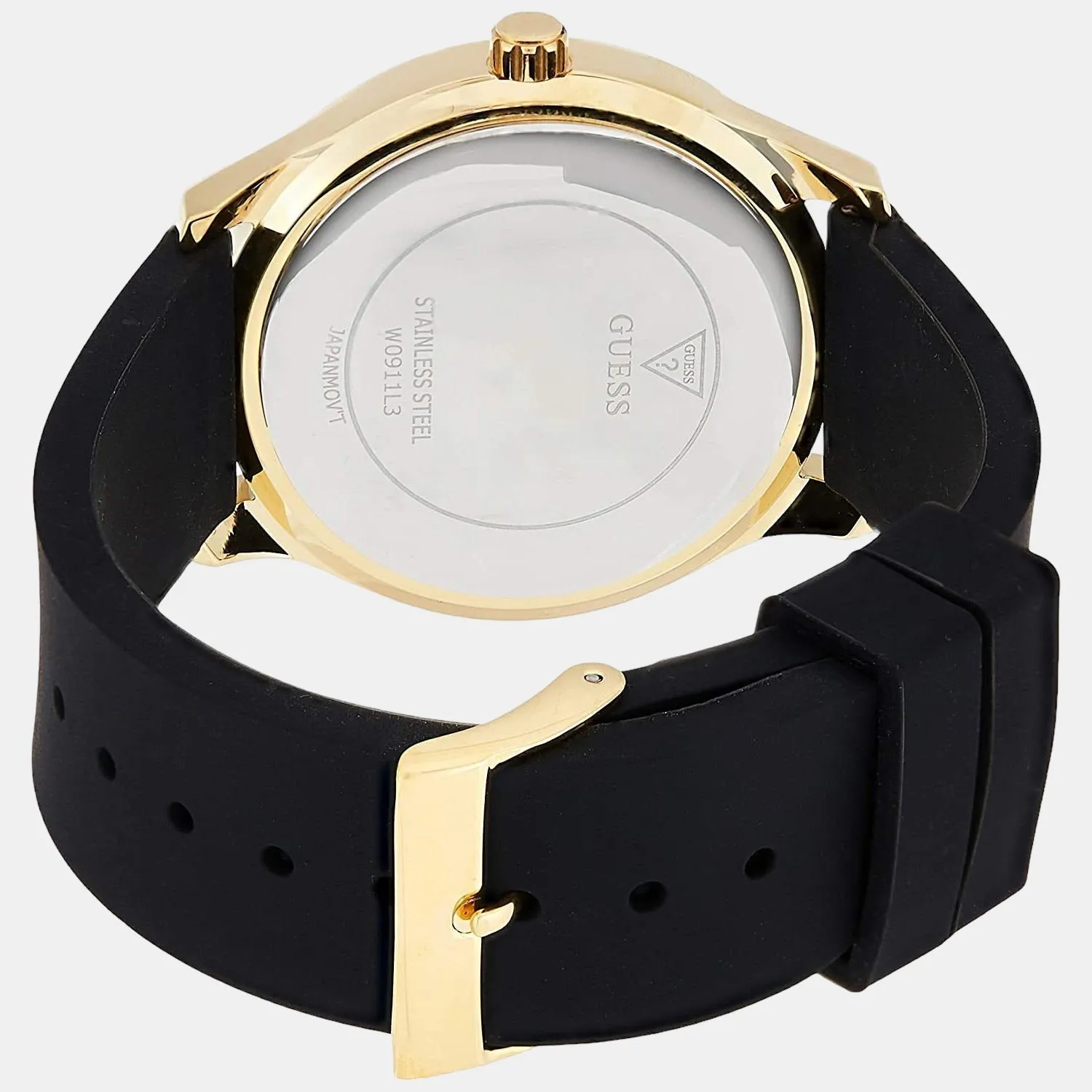 Women's Gold Analog Silicon Watch W0911L3